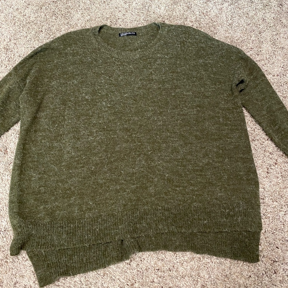 Cotton On oversized green sweater - size small